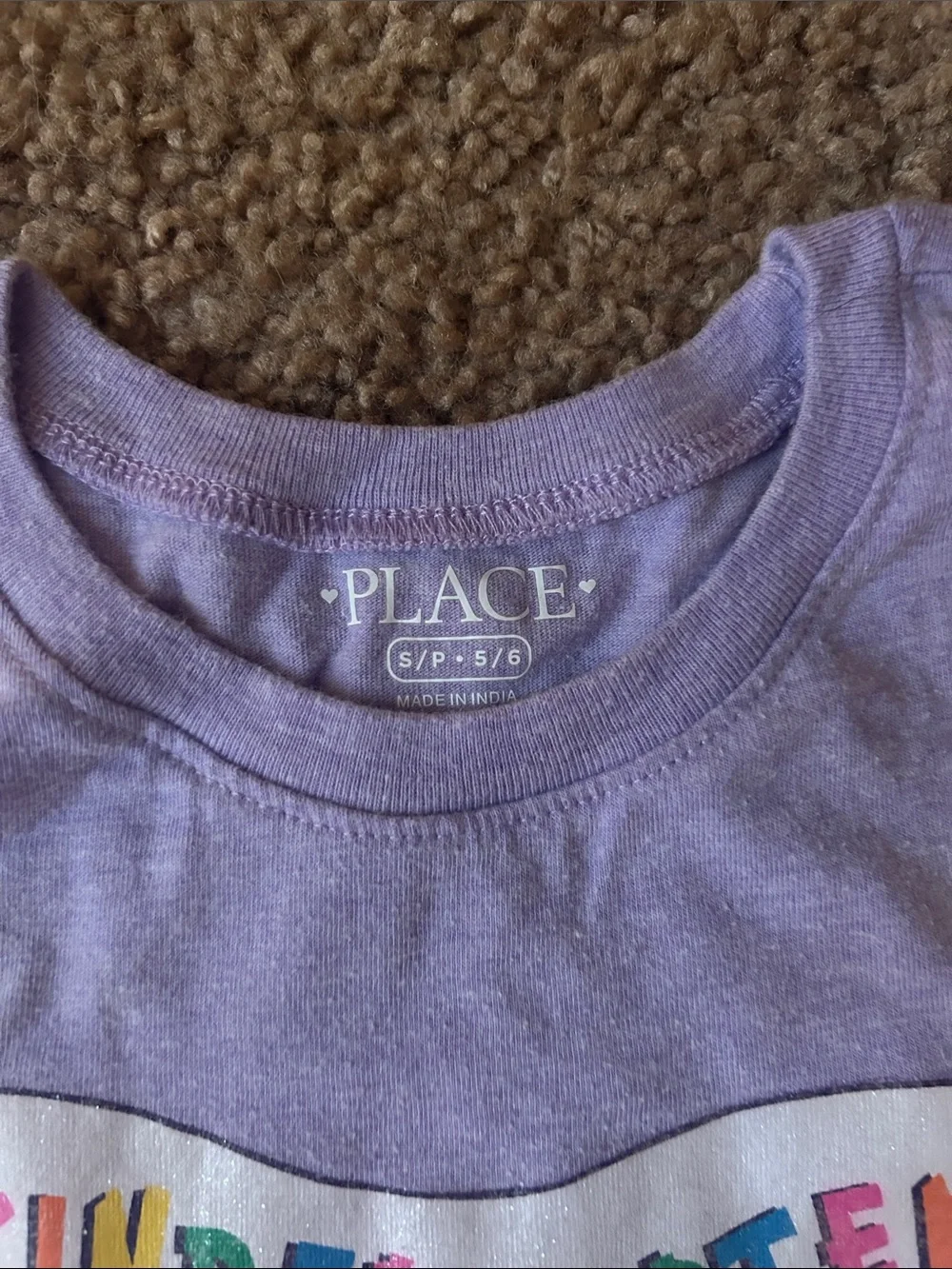 The Children's Place Lilac Kindergarten Graphic Tee